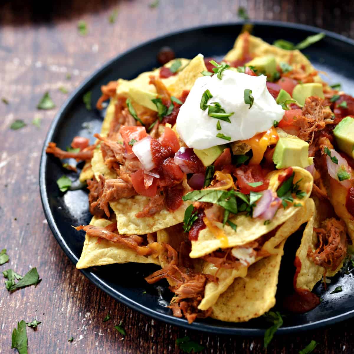 Cheesy Pork Natchos