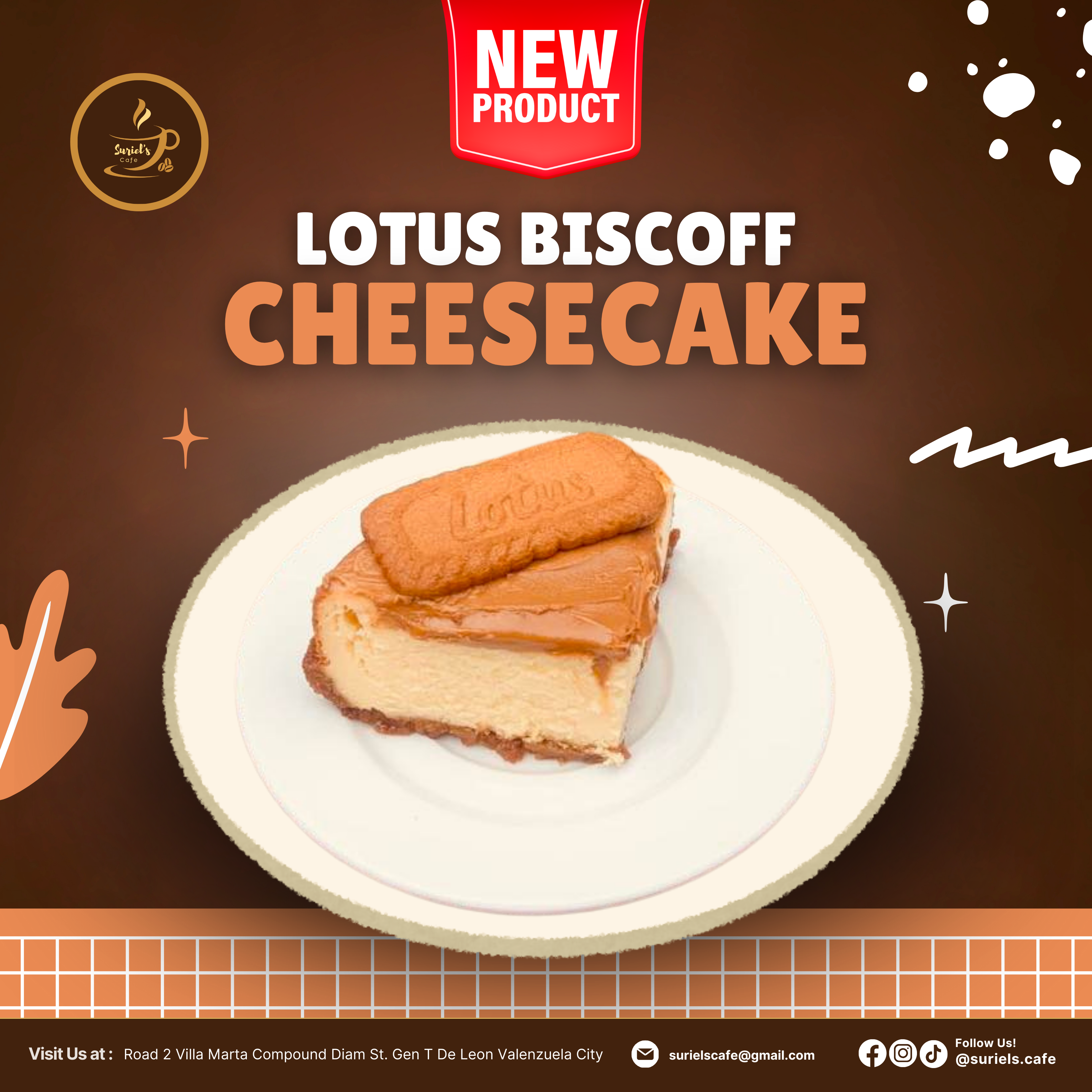 Lotus Biscoff Cheesecake (Slice)
